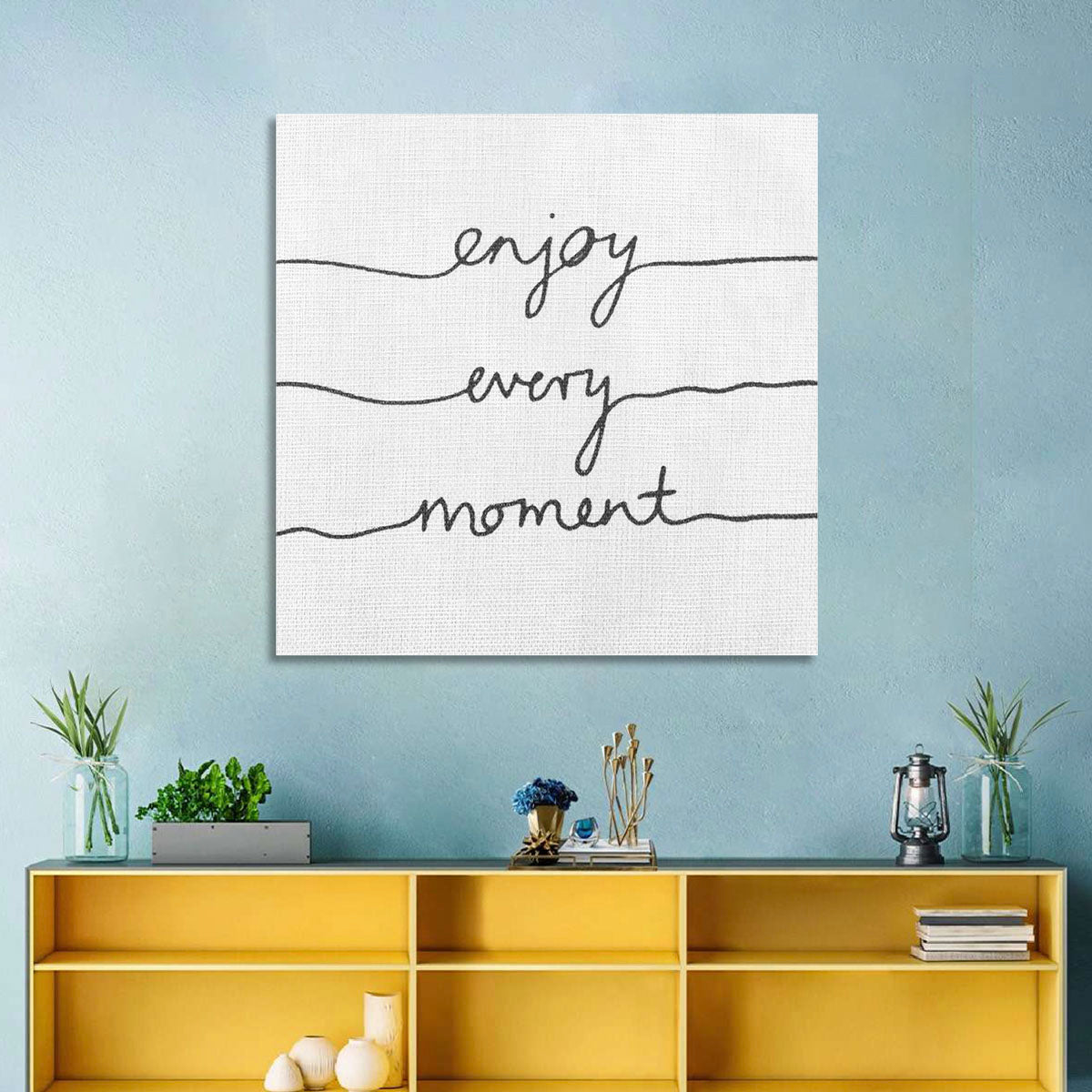 Enjoy Every Moment Script Wall Art