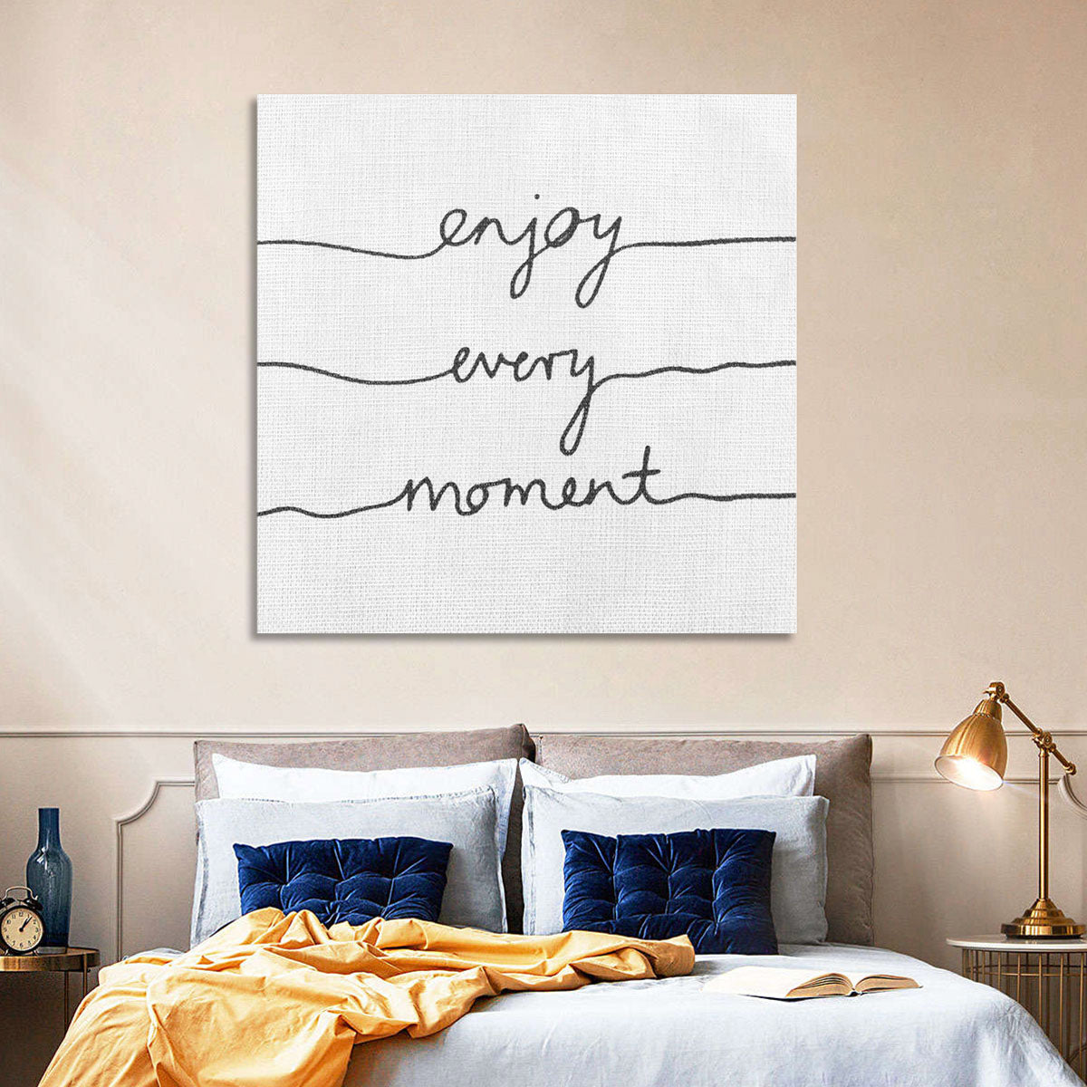 Enjoy Every Moment Script Wall Art