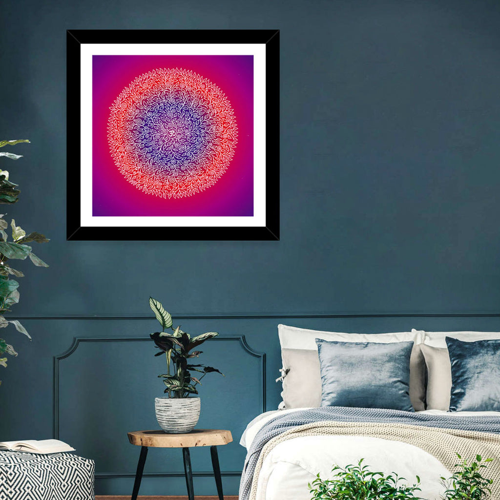 Botanical Om Mandala Wall Art