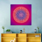 Botanical Om Mandala Wall Art