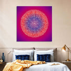 Botanical Om Mandala Wall Art