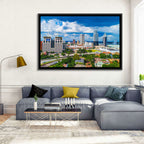 Mobile Skyline with Rsa Battle House Tower Wall Art