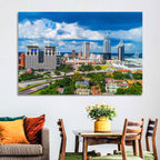 Mobile Skyline with Rsa Battle House Tower Wall Art