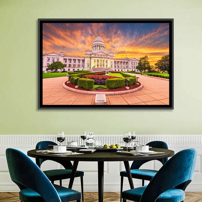 Arkansas State Capitol at Sunset Wall Art