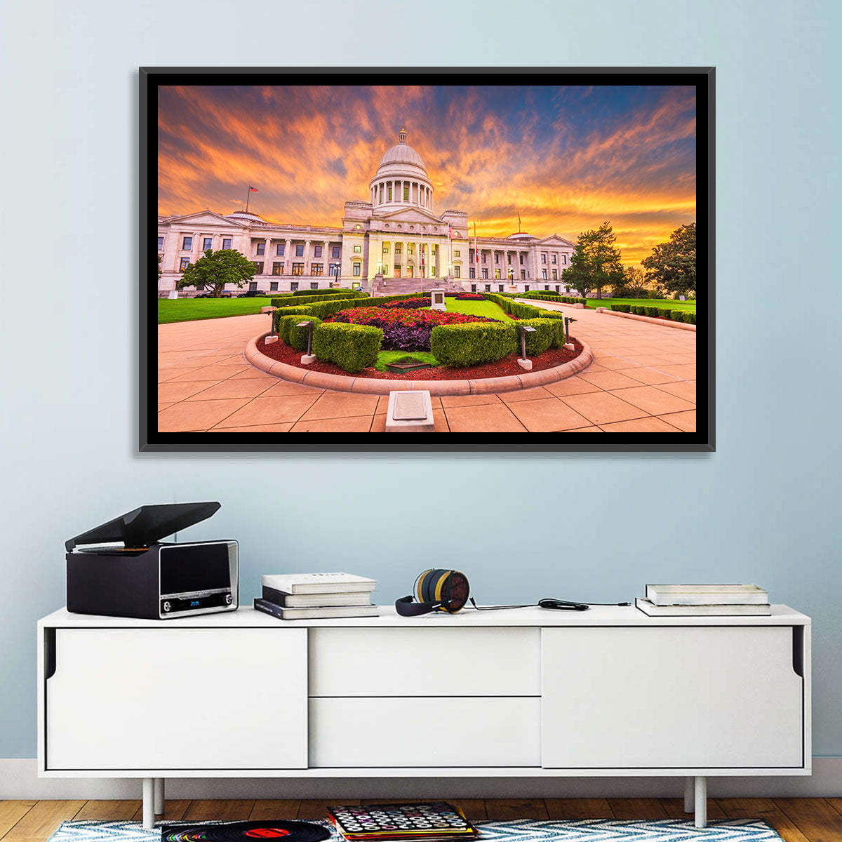 Arkansas State Capitol at Sunset Wall Art