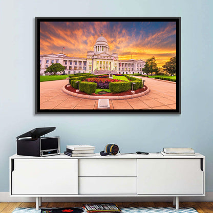 Arkansas State Capitol at Sunset Wall Art