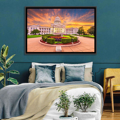 Arkansas State Capitol at Sunset Wall Art