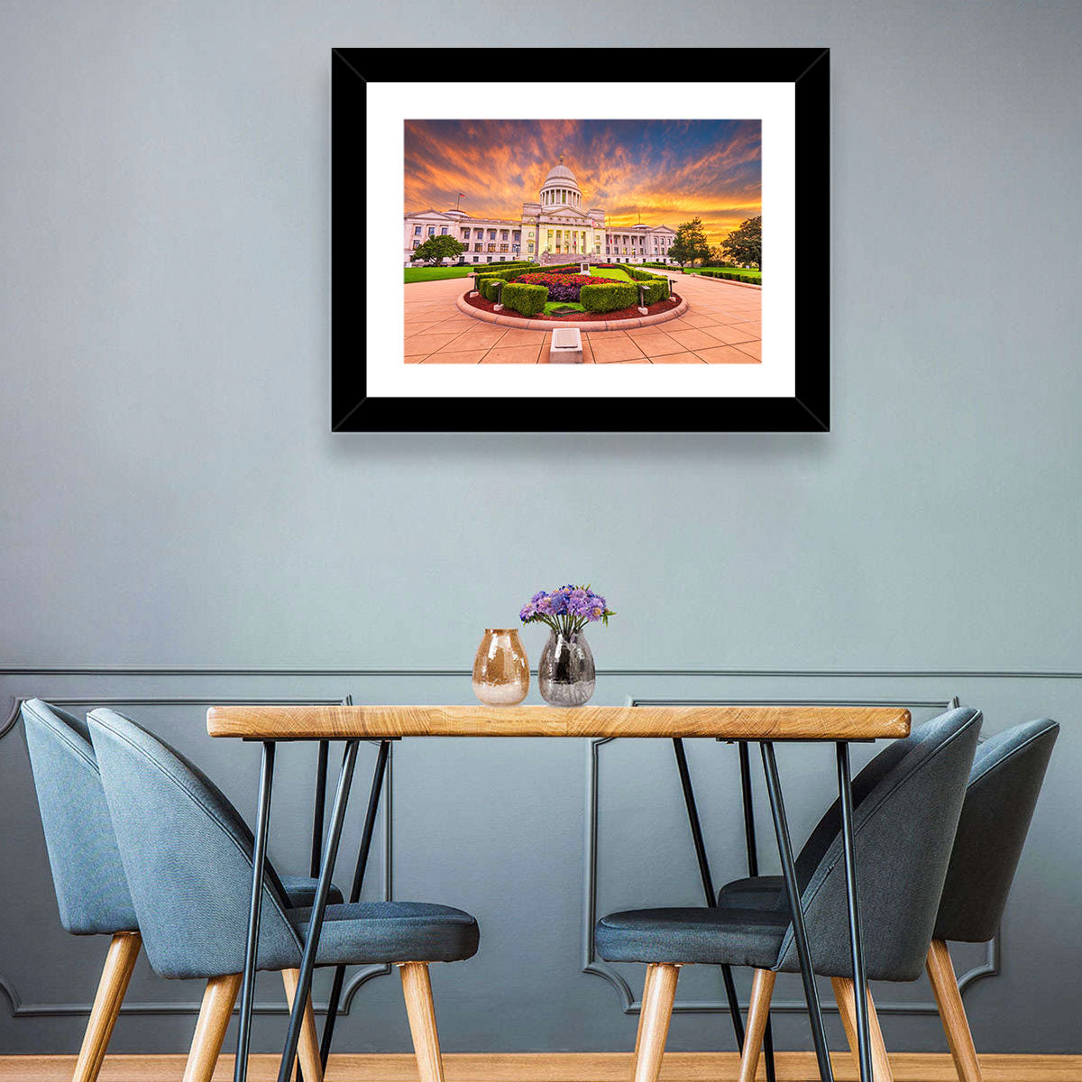 Arkansas State Capitol at Sunset Wall Art