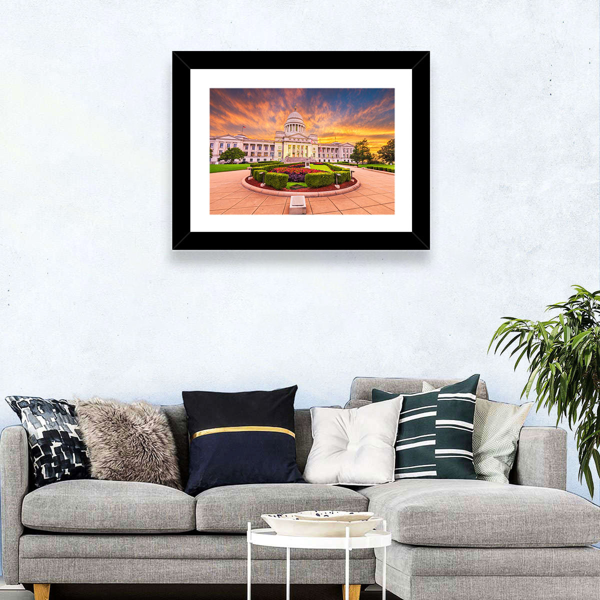 Arkansas State Capitol at Sunset Wall Art in a room, landscape