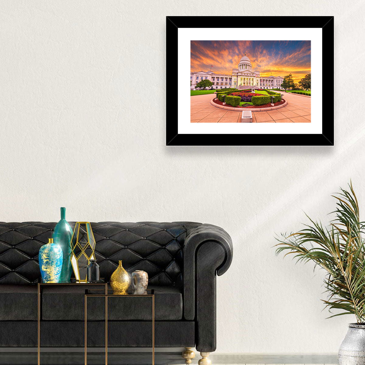 Arkansas State Capitol at Sunset Wall Art in a room, landscape