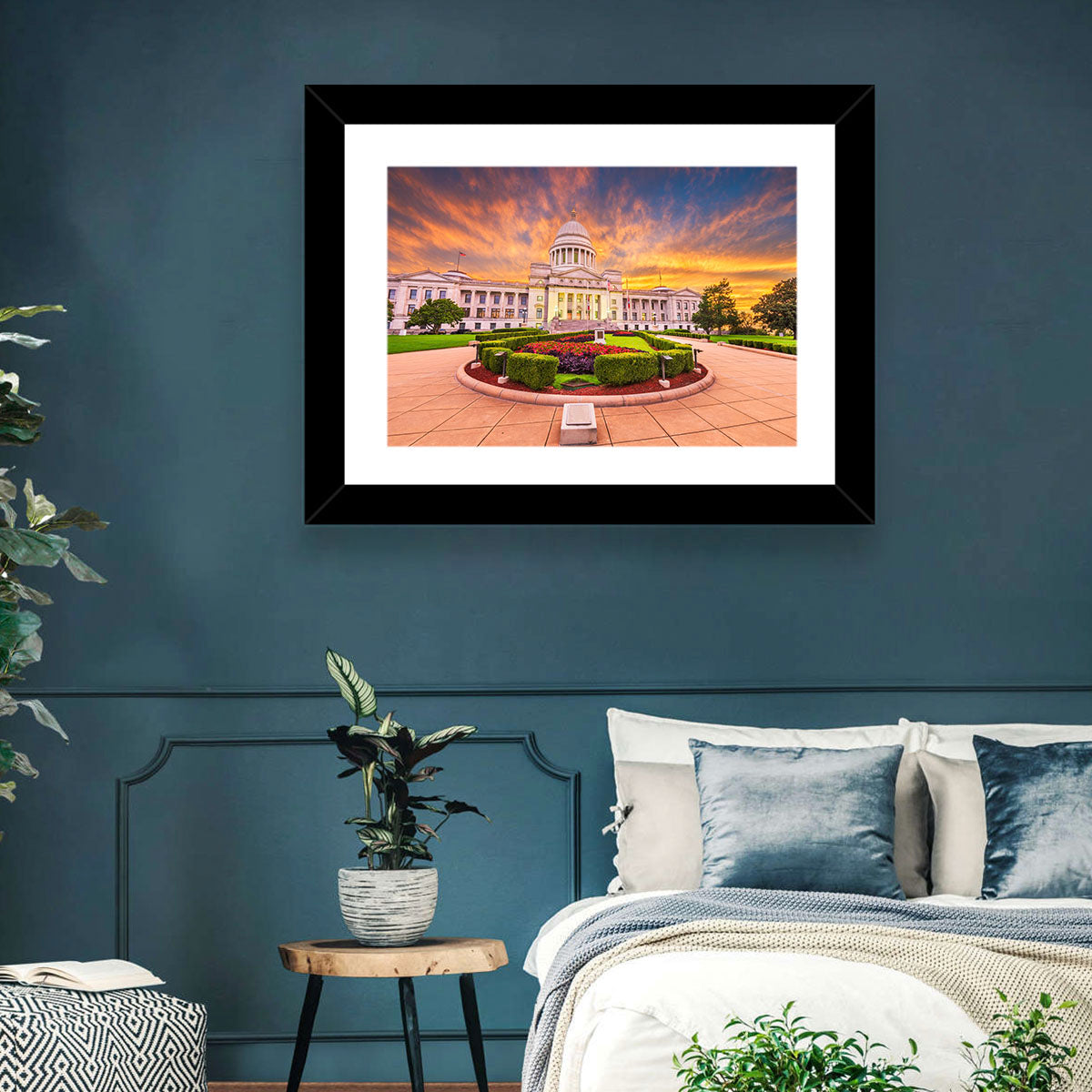 Arkansas State Capitol at Sunset Wall Art in a room, landscape