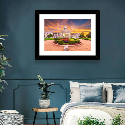 Arkansas State Capitol at Sunset Wall Art
