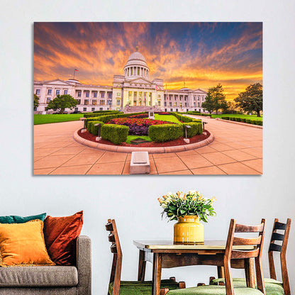 Arkansas State Capitol at Sunset Wall Art