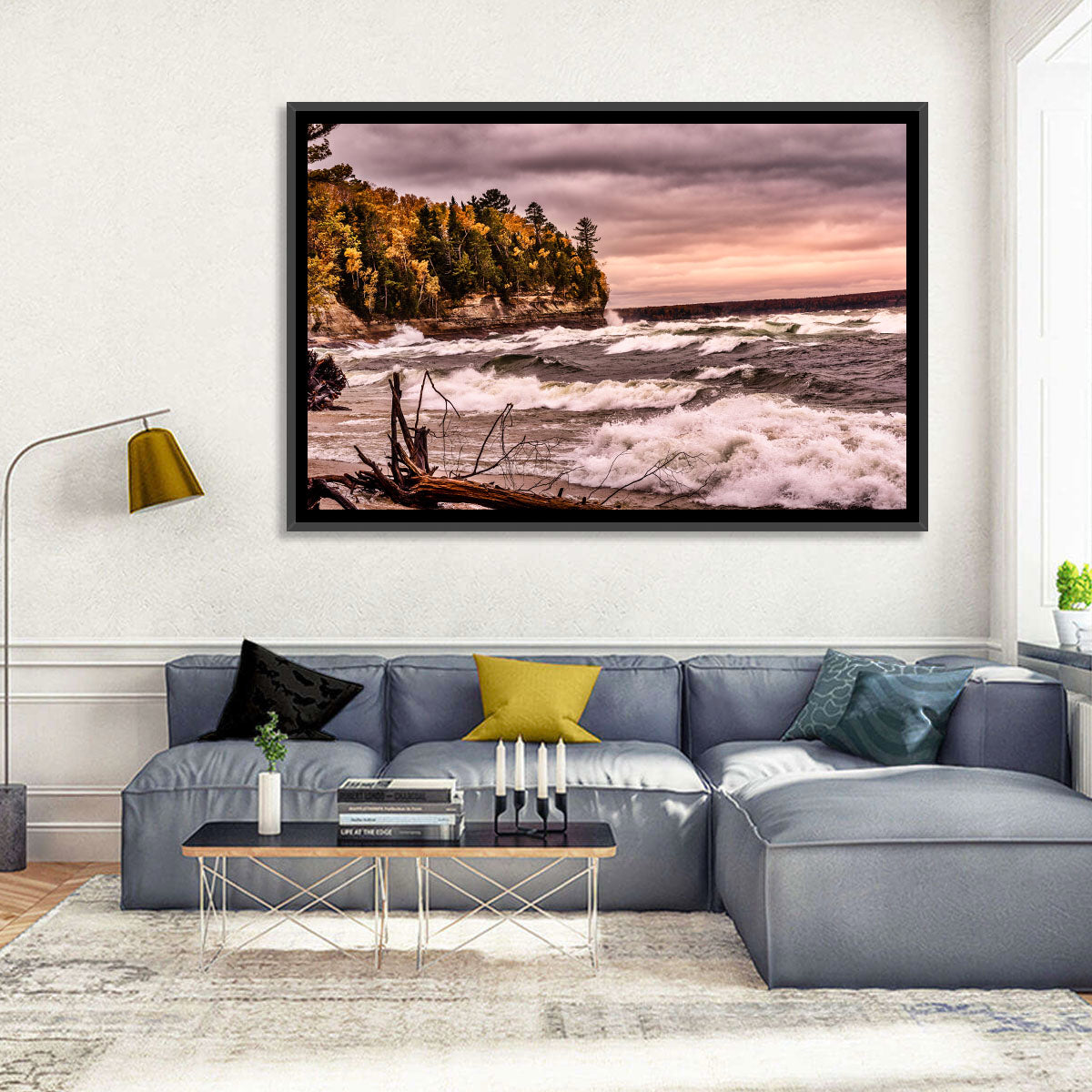 Stormy Michigan Lakeshore Wall Art