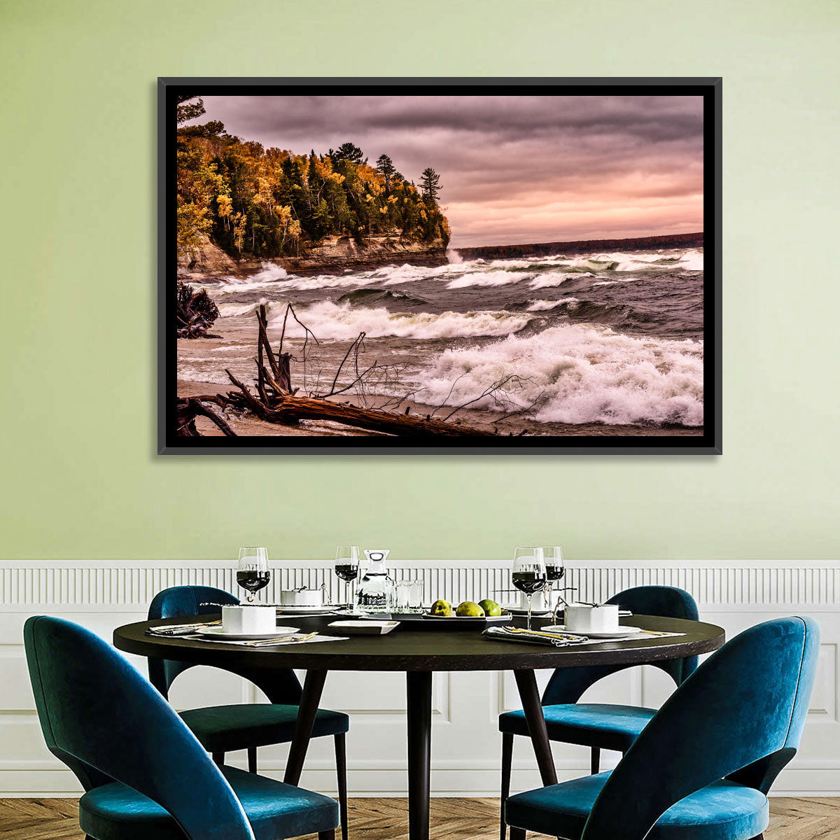 Stormy Michigan Lakeshore Wall Art