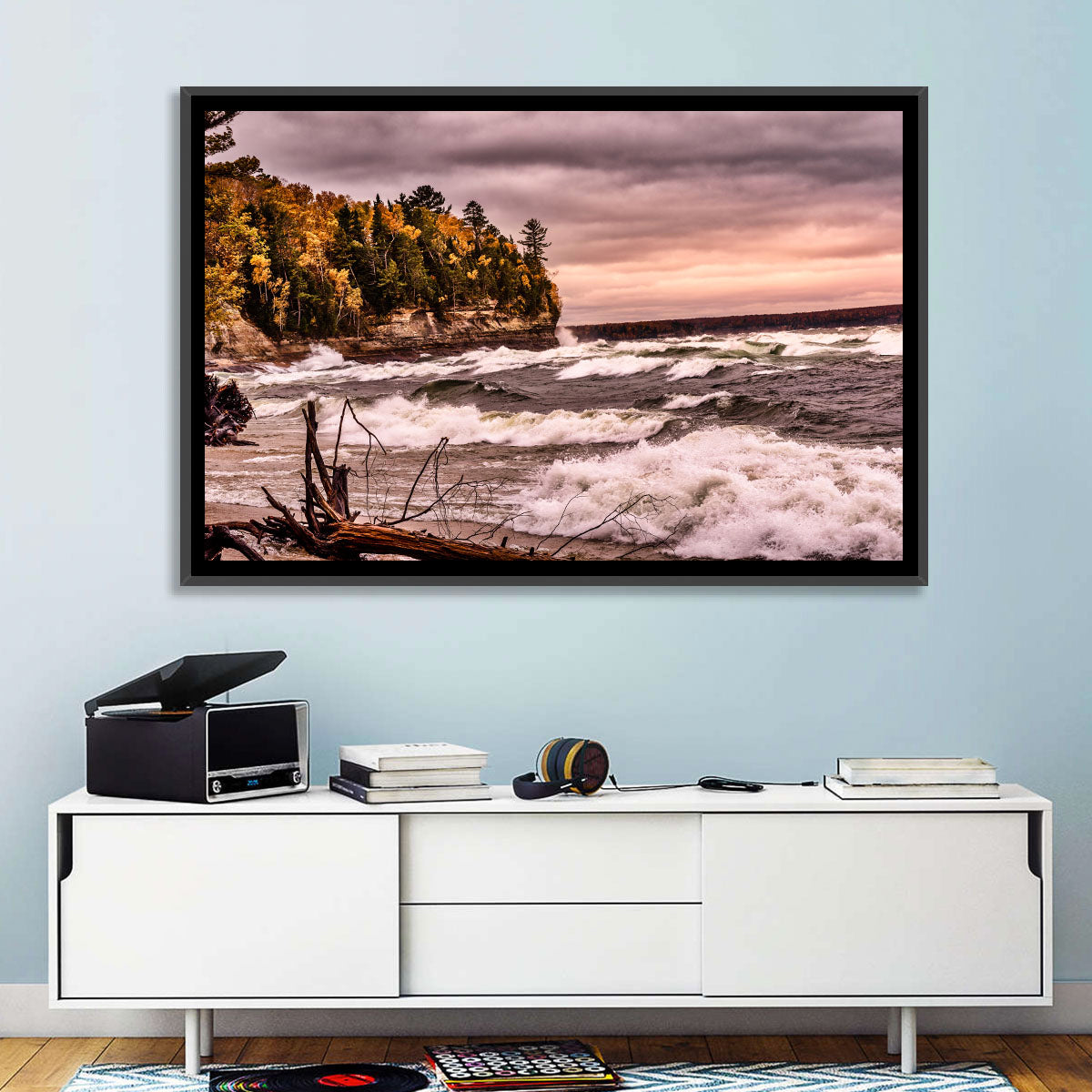 Stormy Michigan Lakeshore Wall Art