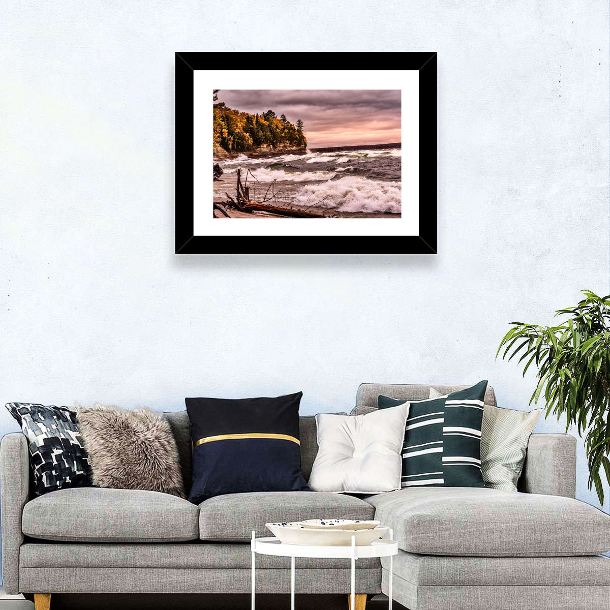 Stormy Michigan Lakeshore Wall Art