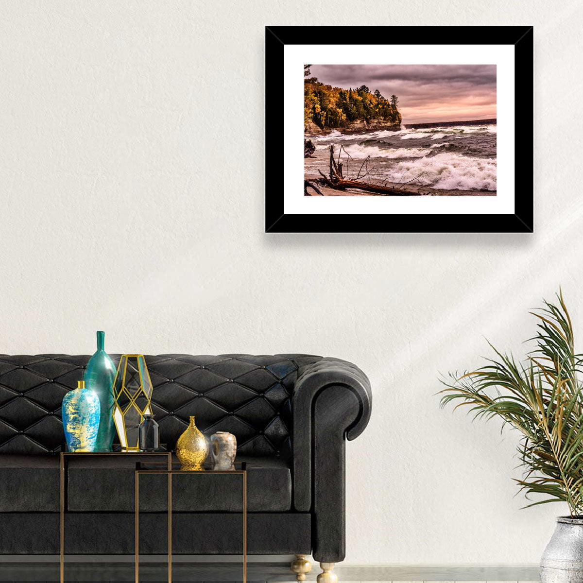 Stormy Michigan Lakeshore Wall Art