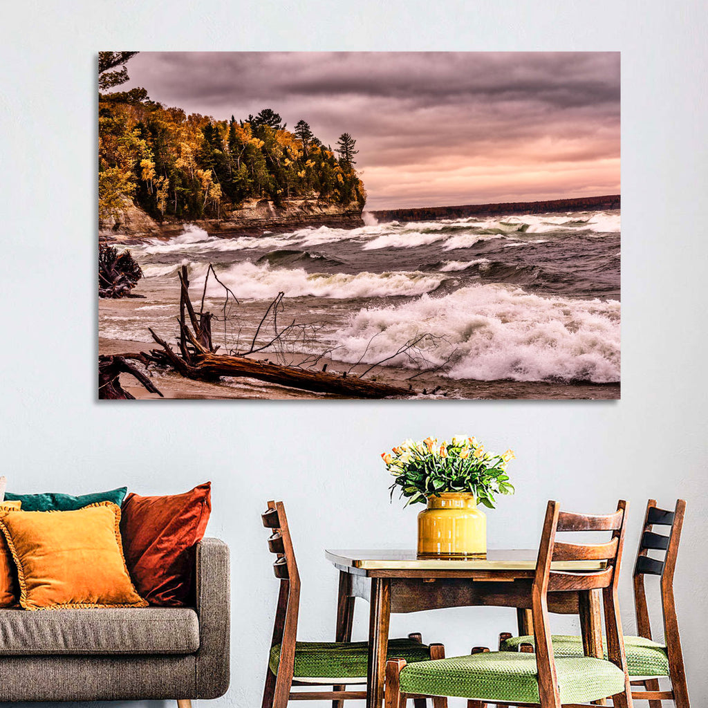 Stormy Michigan Lakeshore Wall Art