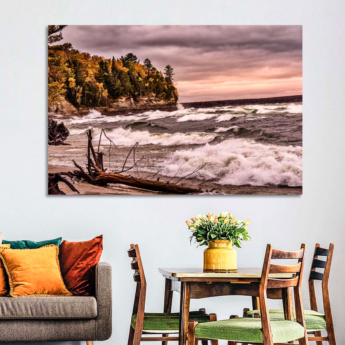 Stormy Michigan Lakeshore Wall Art