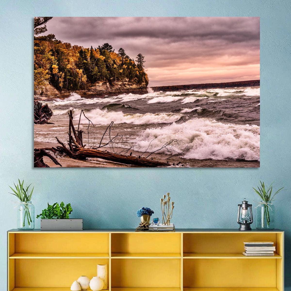 Stormy Michigan Lakeshore Wall Art