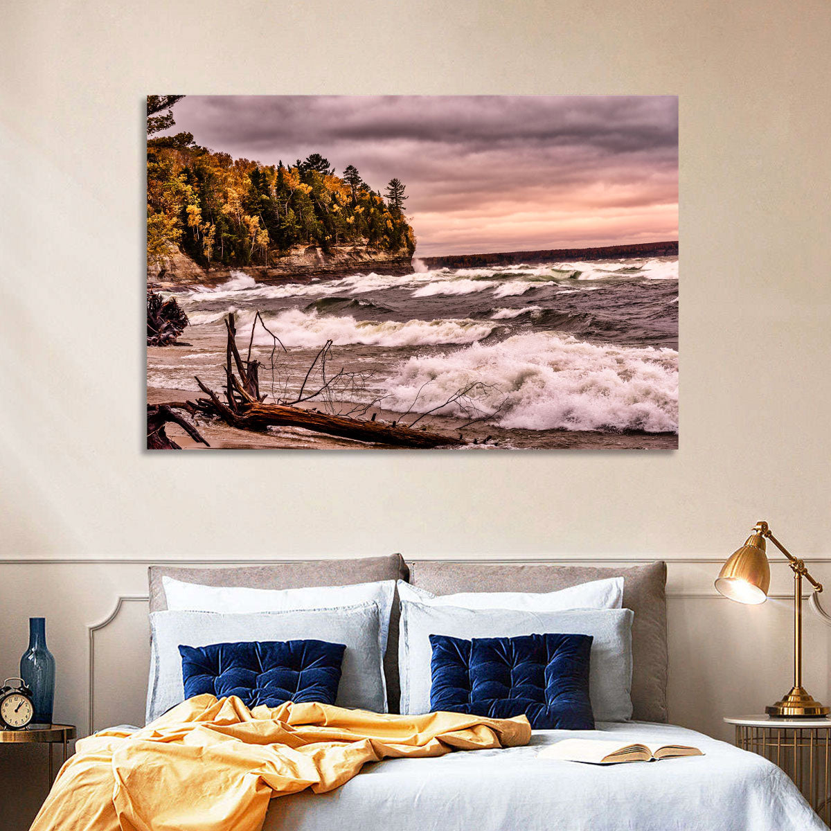 Stormy Michigan Lakeshore Wall Art