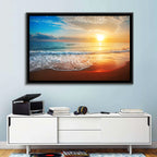 Golden Sea Sunset Wall Art