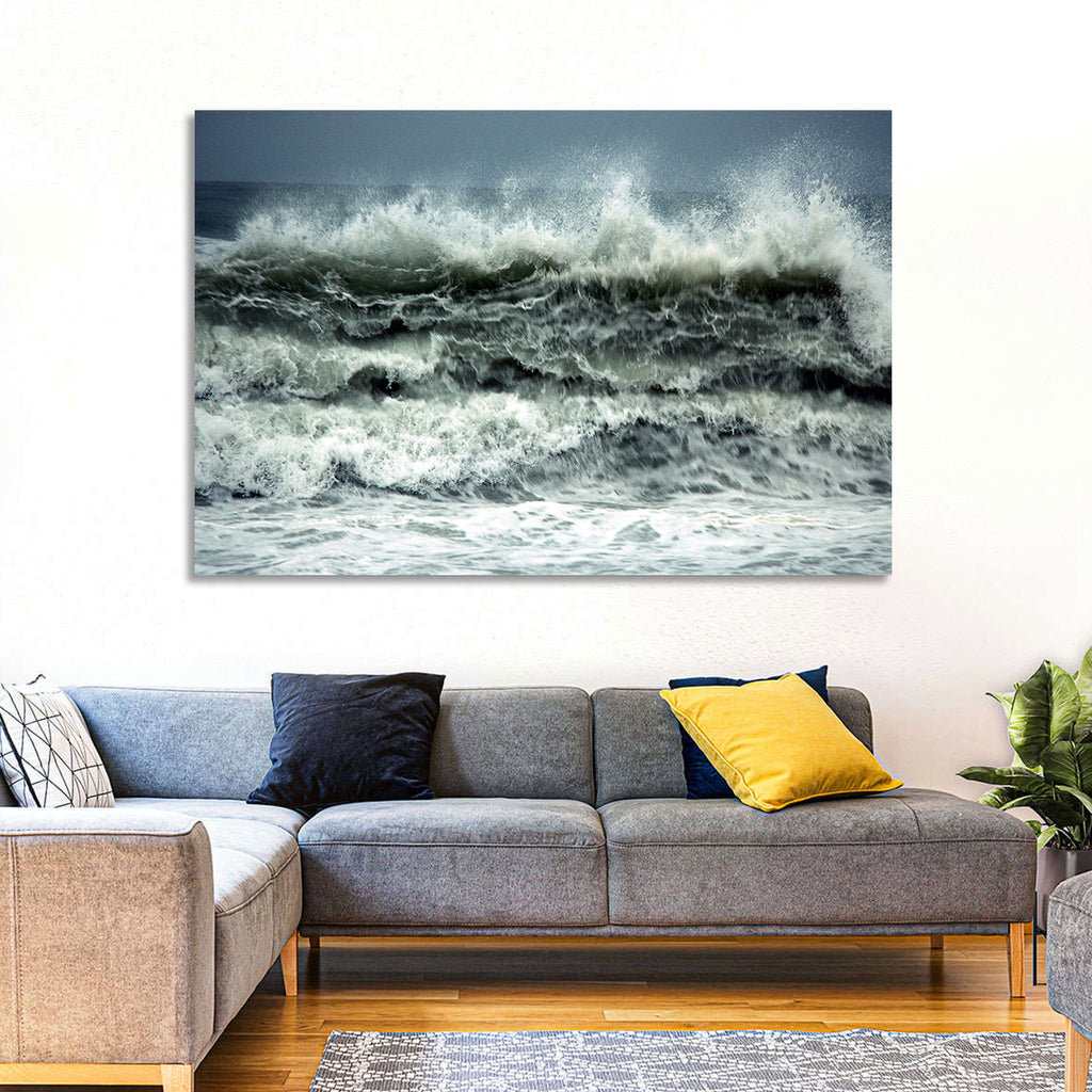 Stormy Coastline Wave Wall Art