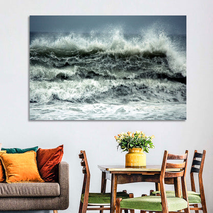 Stormy Coastline Wave Wall Art