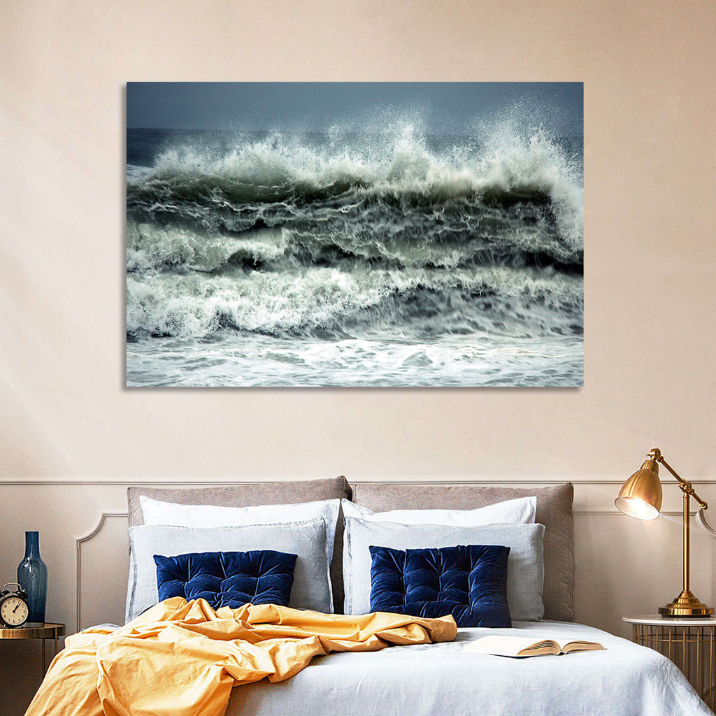 Stormy Coastline Wave Wall Art