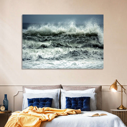 Stormy Coastline Wave Wall Art