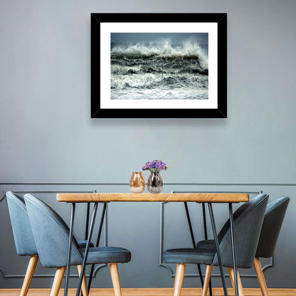 Stormy Coastline Wave Wall Art