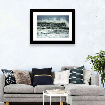 Stormy Coastline Wave Wall Art