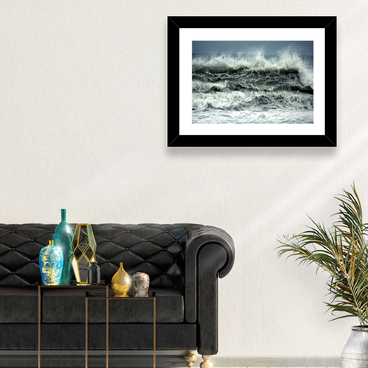 Stormy Coastline Wave Wall Art