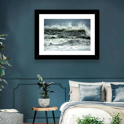 Stormy Coastline Wave Wall Art