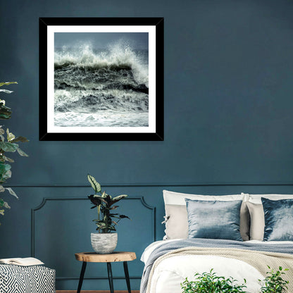 Stormy Coastline Wave Wall Art