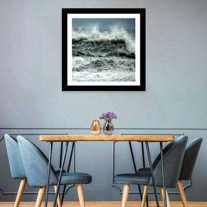 Stormy Coastline Wave Wall Art