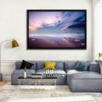 Purple Night Beach Wall Art