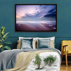 Purple Night Beach Wall Art