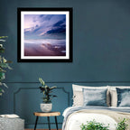 Purple Night Beach Wall Art
