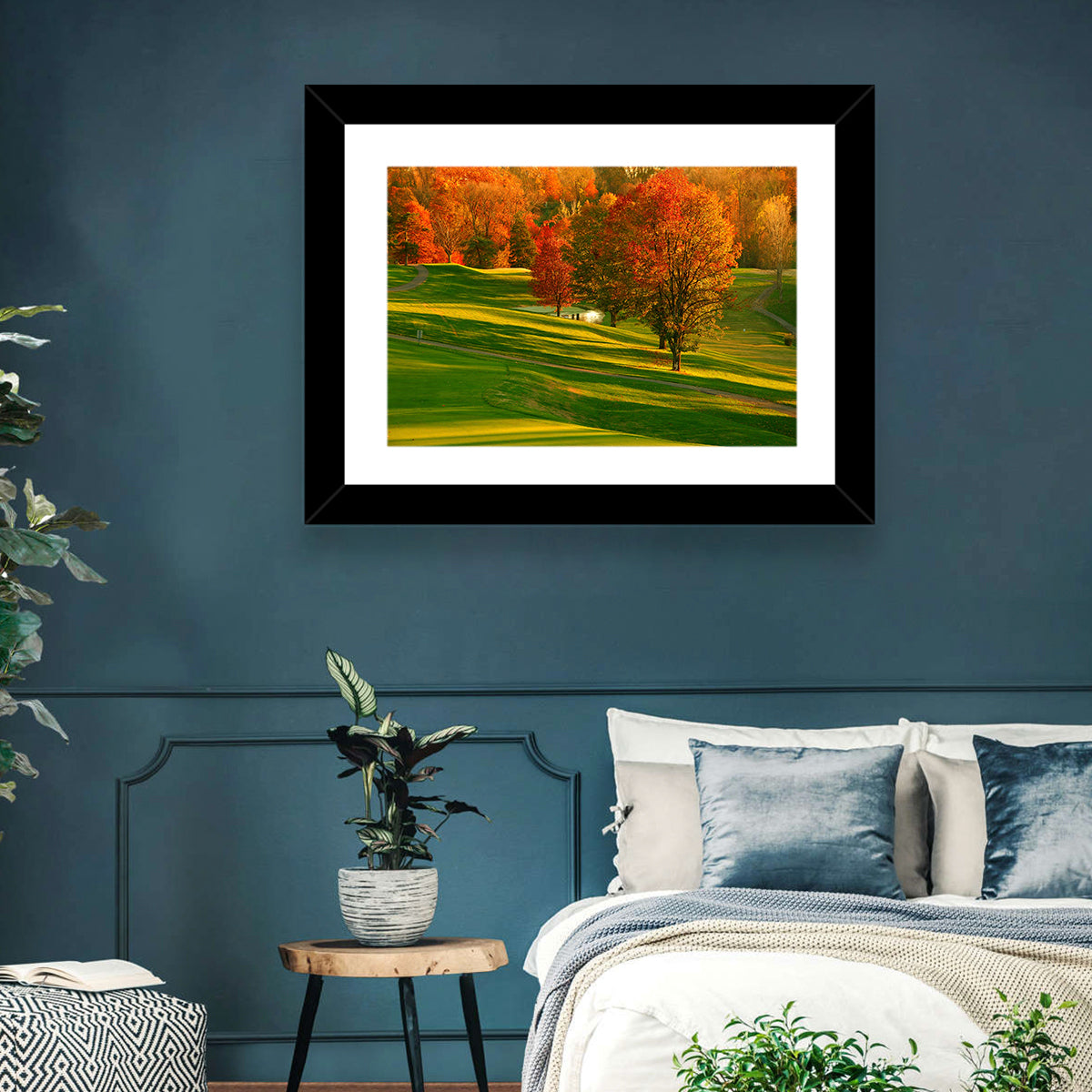Golden Hour Golf Course Wall Art