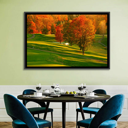 Golden Hour Golf Course Wall Art