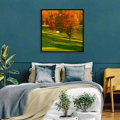 Golden Hour Golf Course Wall Art