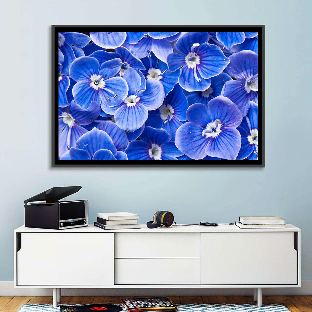 Blue Wildflower Close-up Wall Art