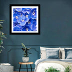 Blue Wildflower Close-up Wall Art
