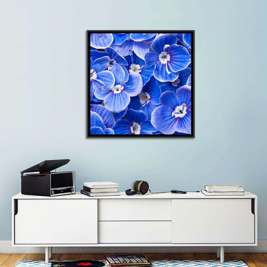 Blue Wildflower Close-up Wall Art
