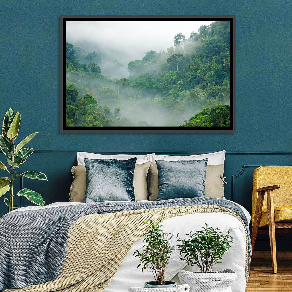 Misty Rainforest Morning Wall Art