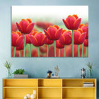 Red Tulips with Yellow Tips Wall Art