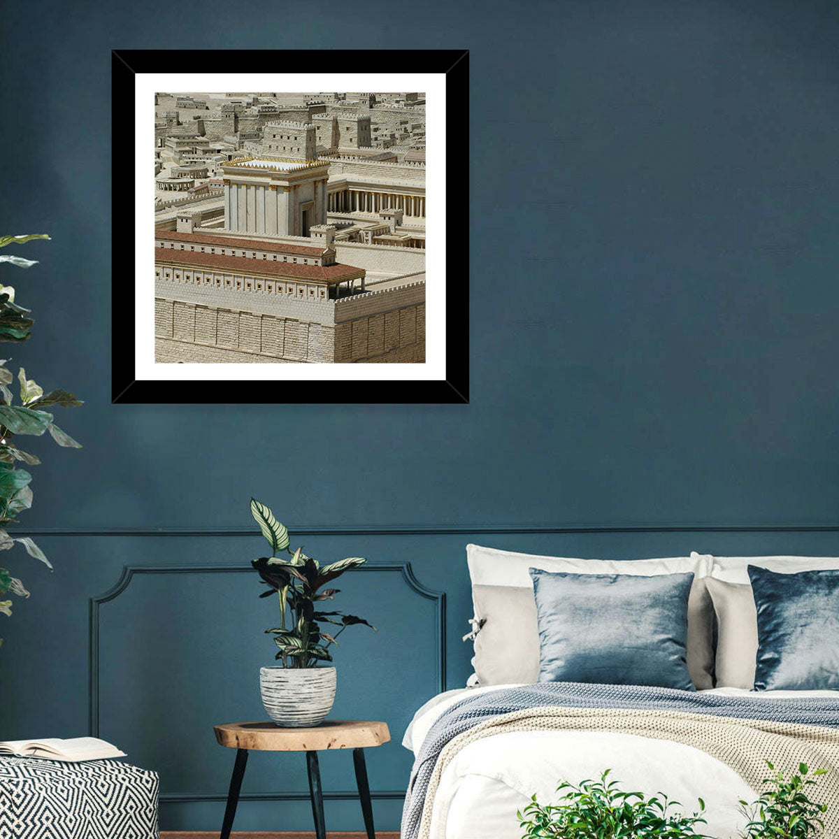 Holyland Model Second Temple Wall Art in a room, landscape