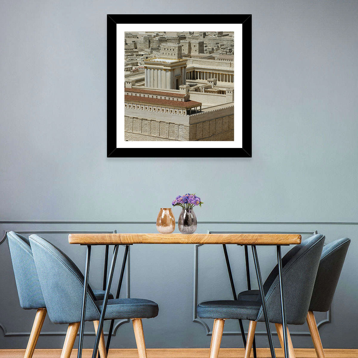 Holyland Model Second Temple Wall Art in a room, landscape